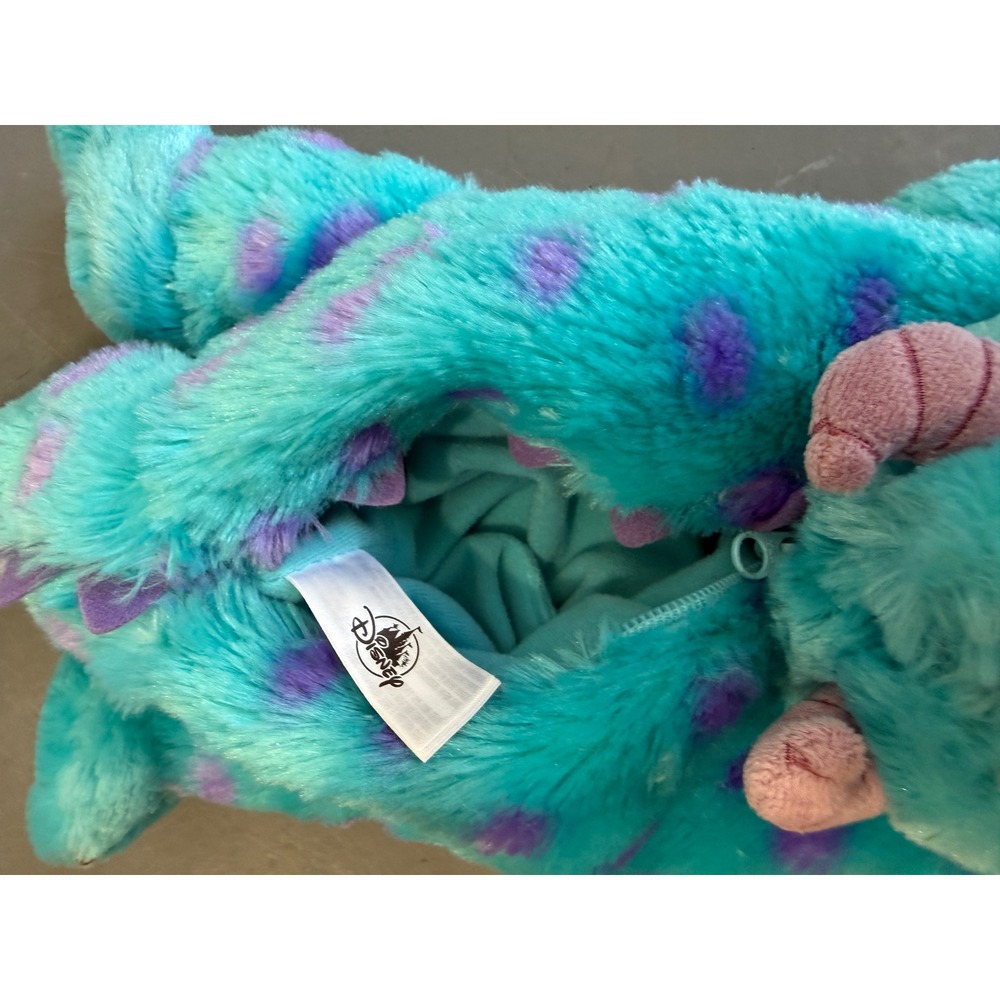 Disney Parks Monsters Inc Sulley Plush Backpack Crossbody Bag Turquoise Purple - Picture 5 of 5